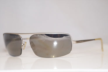 PRADA 1990 Vintage Mens Designer Sunglasses Silver SPR 60D 1AP-5M1 13738