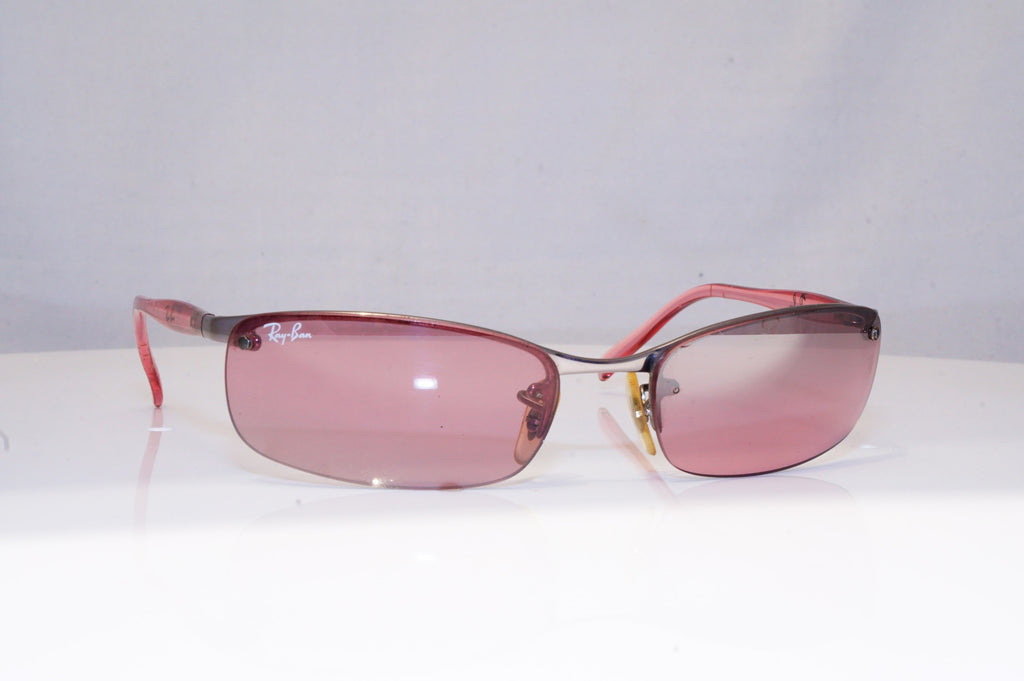 RAY-BAN Womens Diamante Vintage Designer Sunglasses Pink Wrap RB 1532 731 18128