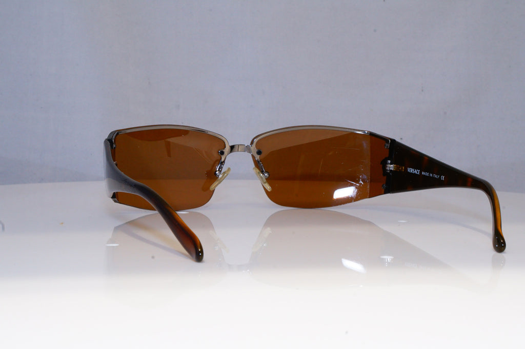 VERSACE Mens Womens Vintage Designer Sunglasses Brown MOD 2011 1001/73 19140