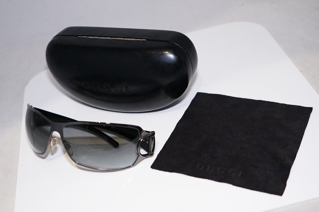 GUCCI 1990 Vintage Mens Designer Sunglasses Black Wrap GG 1188 D28 13682