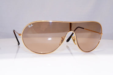 RAY-BAN Mens Designer Sunglasses Gold Shield RB 3250 001/13 18130