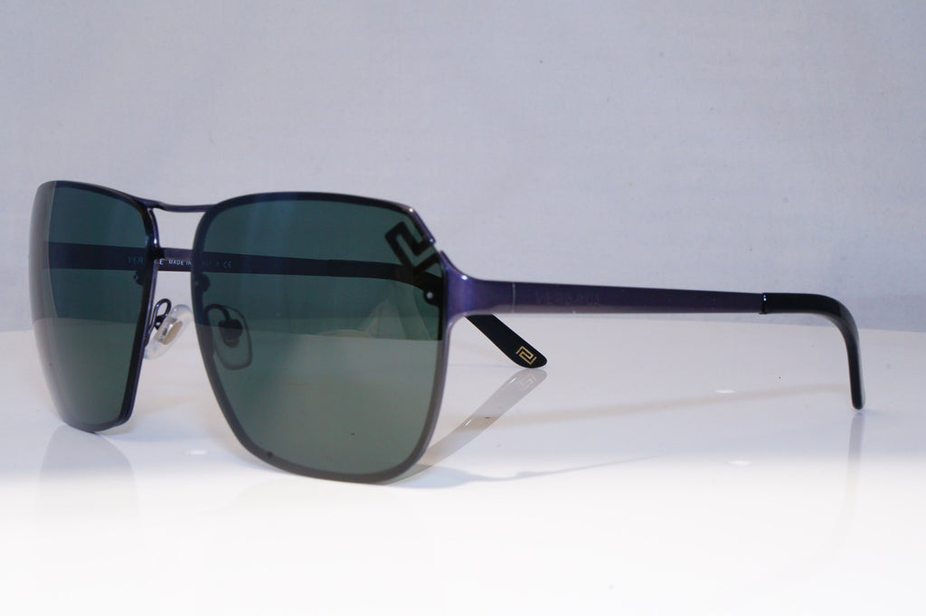 VERSACE Mens Designer Sunglasses Grey Square 2114 1275/71 21471