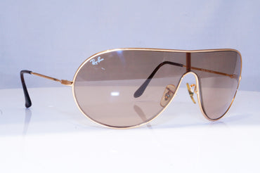 RAY-BAN Mens Designer Sunglasses Gold Shield RB 3250 001/13 18130