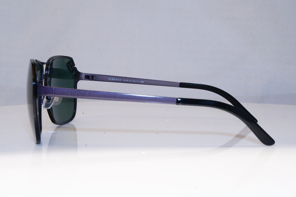 VERSACE Mens Designer Sunglasses Grey Square 2114 1275/71 21471