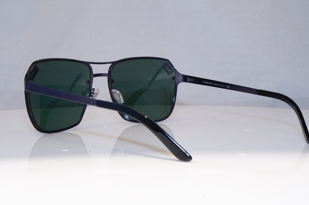 VERSACE Mens Designer Sunglasses Grey Square 2114 1275/71 21471