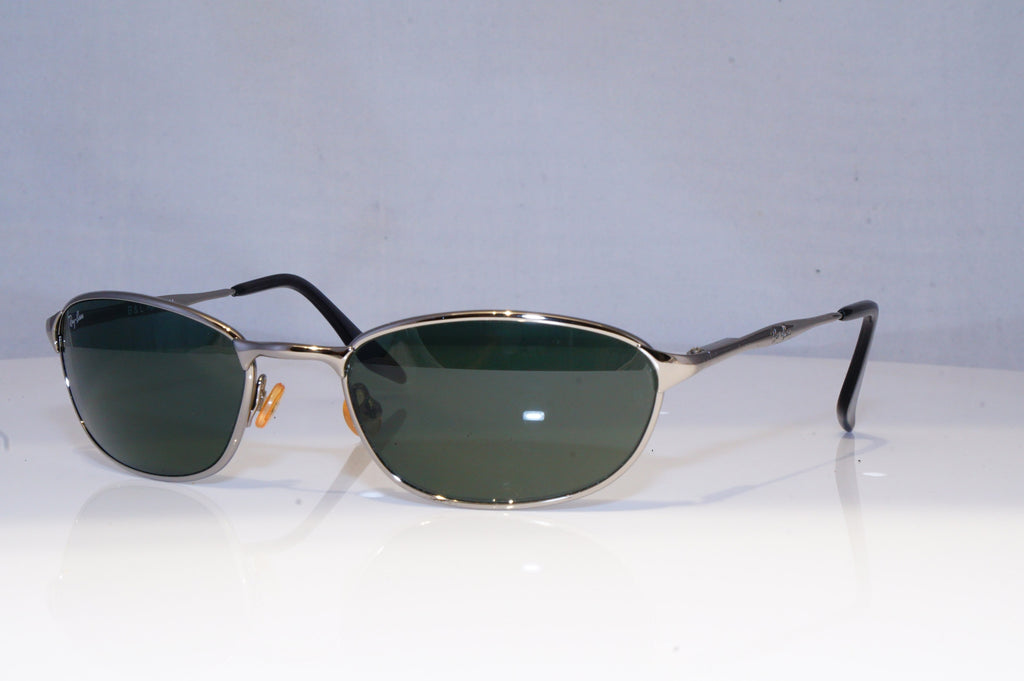 RAY-BAN Mens Vintage 1990 Designer Sunglasses Silver Wrap FLIGHT W2982 SLV 19150