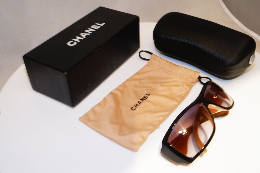CHANEL Womens Diamante Designer Sunglasses Black Square 6021-B 913//11 18138