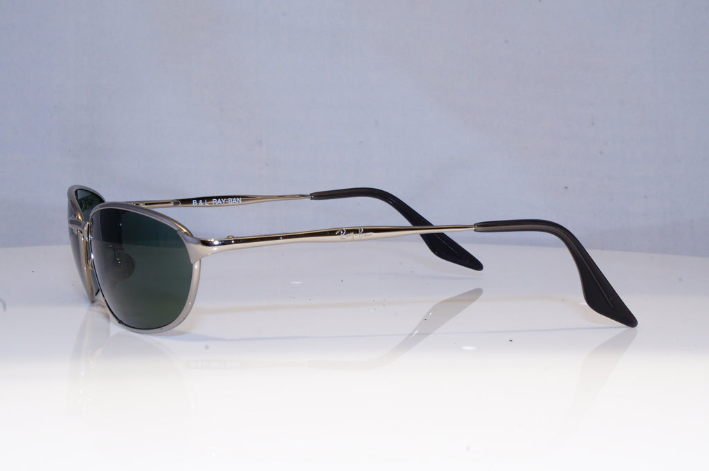 RAY-BAN Mens Vintage 1990 Designer Sunglasses Silver Wrap FLIGHT W2982 SLV 19150