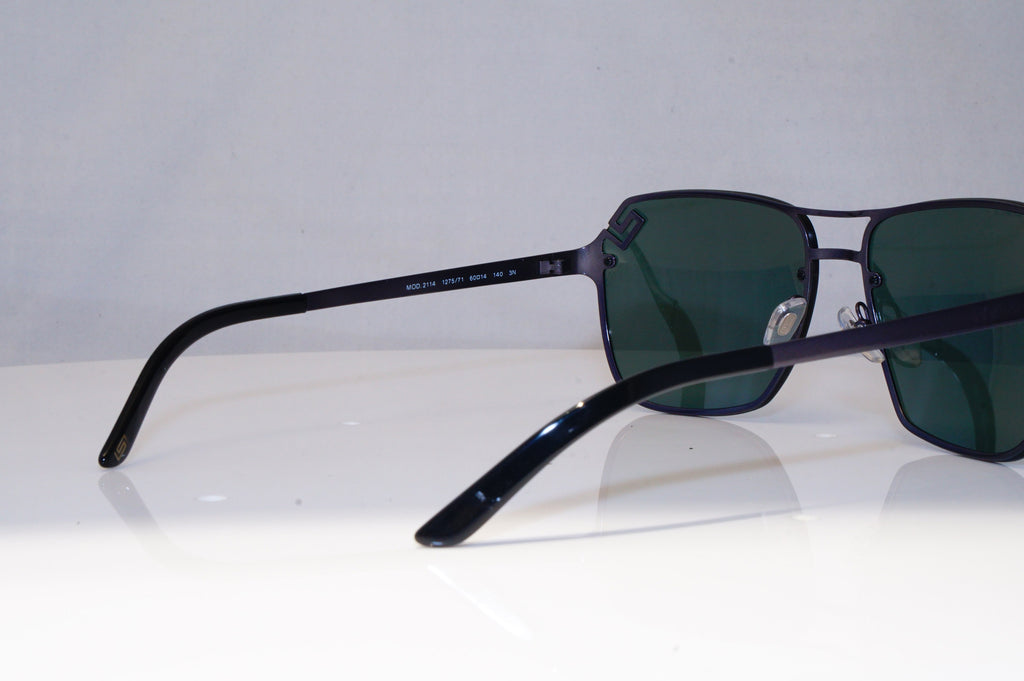 VERSACE Mens Designer Sunglasses Grey Square 2114 1275/71 21471