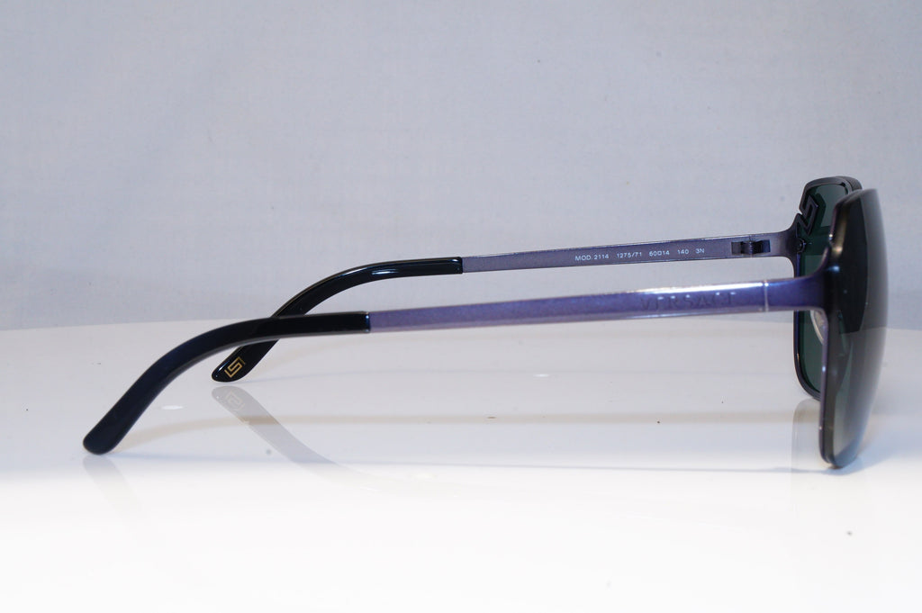 VERSACE Mens Designer Sunglasses Grey Square 2114 1275/71 21471