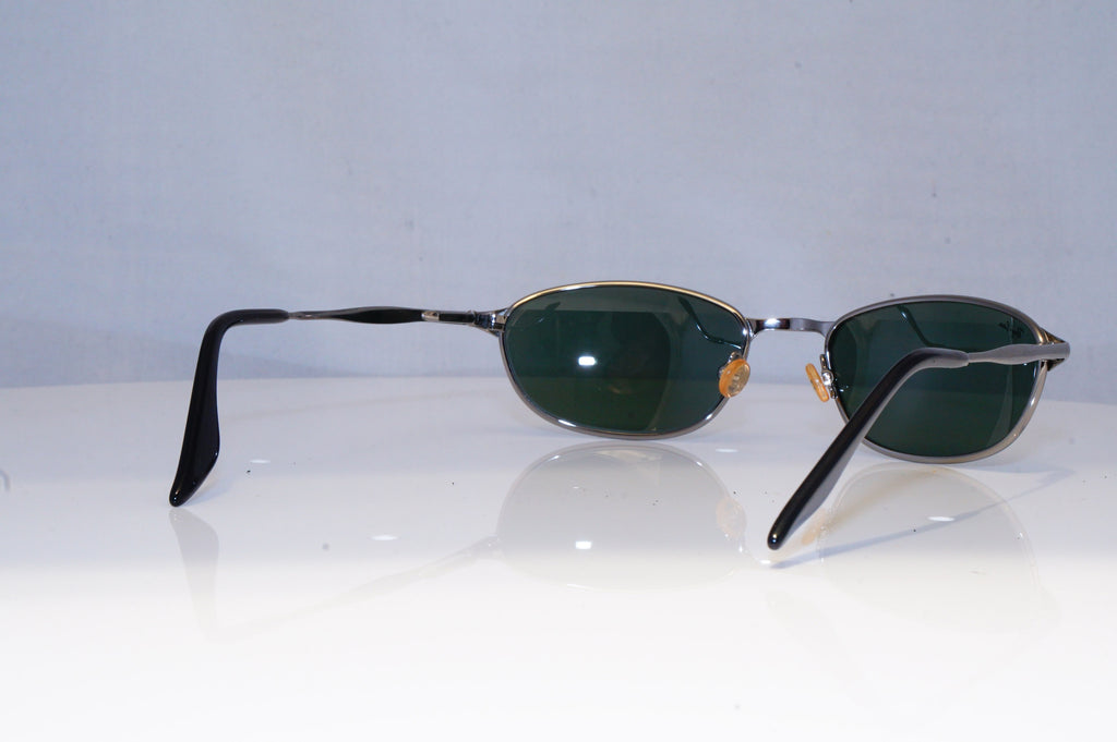 RAY-BAN Mens Vintage 1990 Designer Sunglasses Silver Wrap FLIGHT W2982 SLV 19150