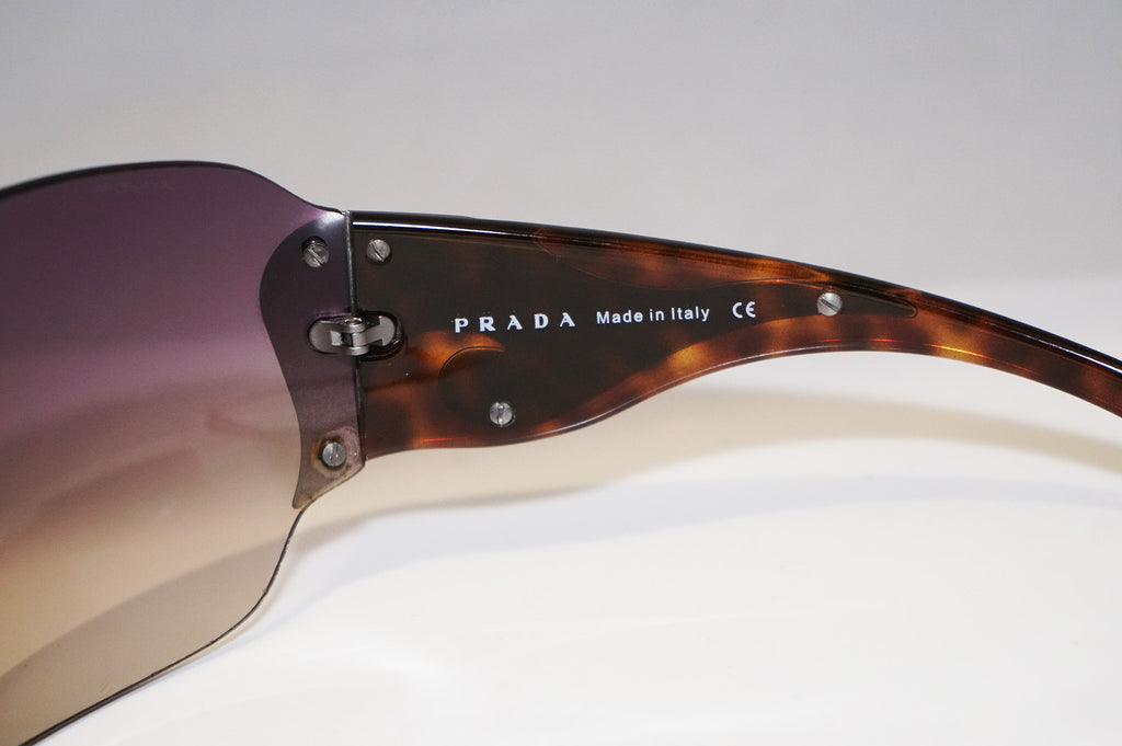 PRADA Boxed Womens Designer Sunglasses Brown Shield SPR 51G 2BU-6S1 13816