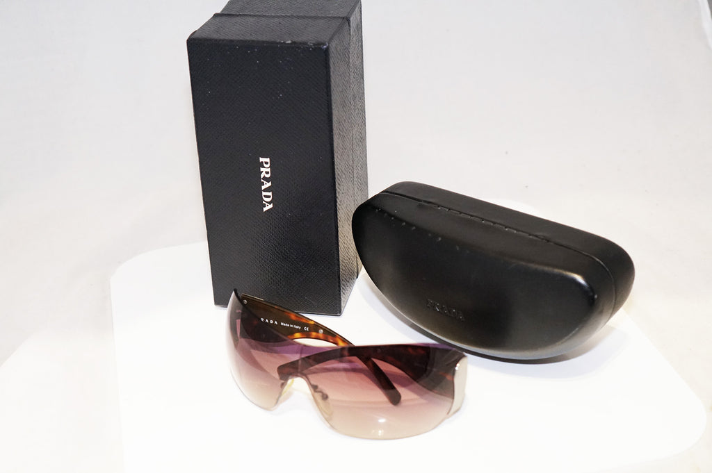 PRADA Boxed Womens Designer Sunglasses Brown Shield SPR 51G 2BU-6S1 13816