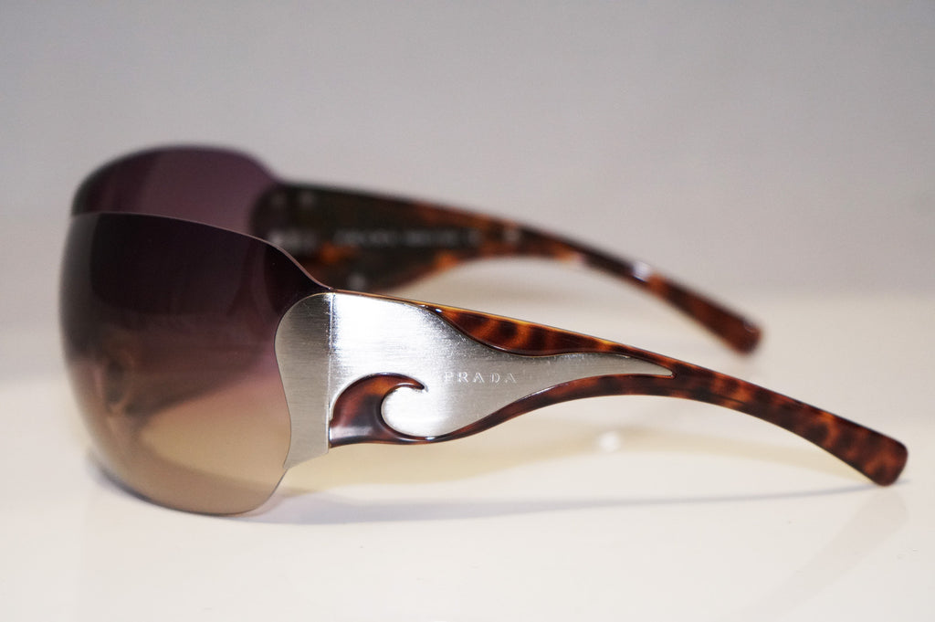 PRADA Boxed Womens Designer Sunglasses Brown Shield SPR 51G 2BU-6S1 13816