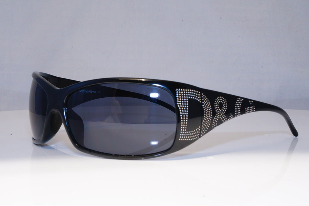 DOLCE & GABBANA Mens Designer Sunglasses Black Wrap D&G 8009 501/87 21461