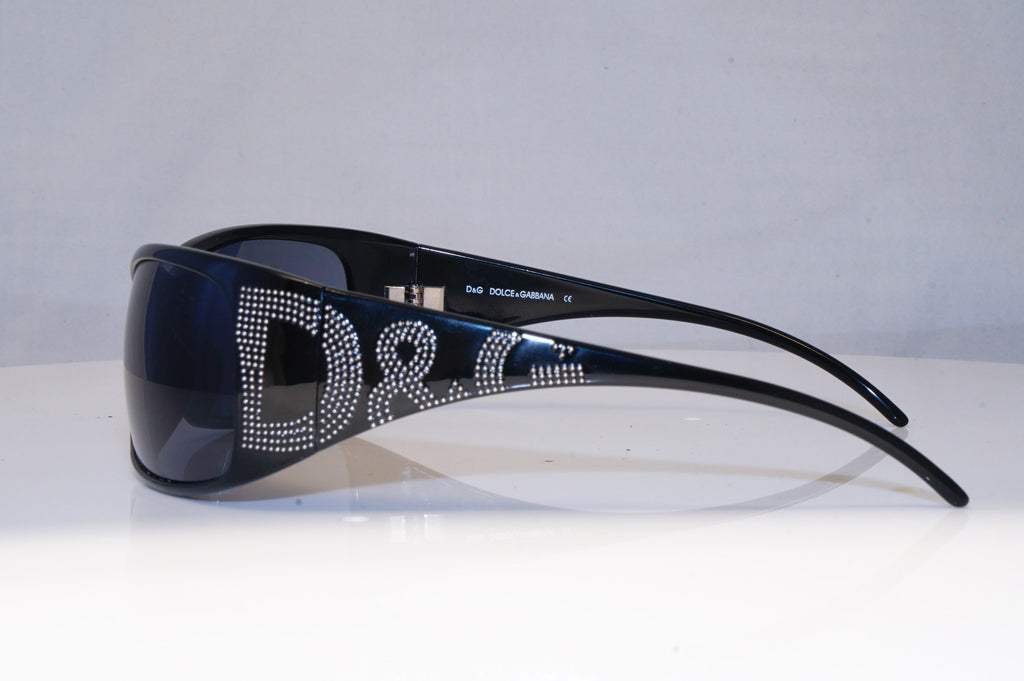 DOLCE & GABBANA Mens Designer Sunglasses Black Wrap D&G 8009 501/87 21461