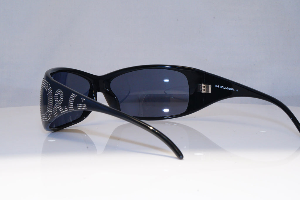 DOLCE & GABBANA Mens Designer Sunglasses Black Wrap D&G 8009 501/87 21461