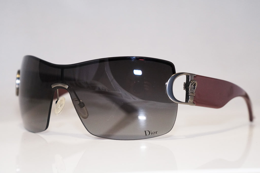 DIOR Womens Designer Sunglasses Burgundy Shield BUCKLE 1 QBSN2 13643