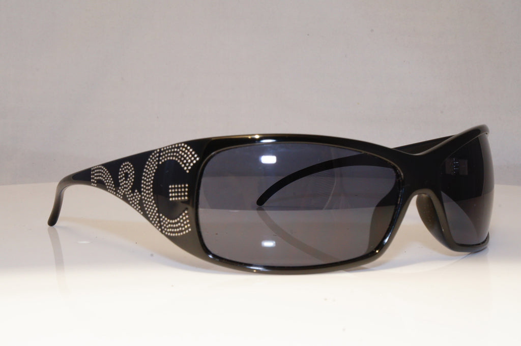 DOLCE & GABBANA Mens Designer Sunglasses Black Wrap D&G 8009 501/87 21461