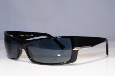 PRADA Mens Designer Sunglasses Black Rectangle SPR 08G 1AB-1A1 19142