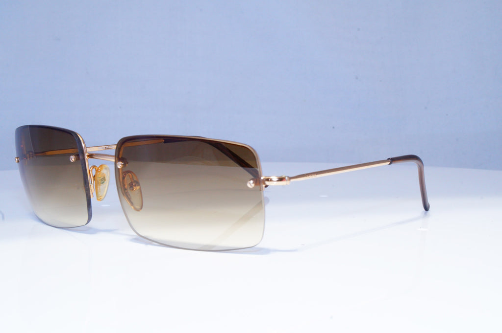 GUCCI Mens Vintage 1990 Designer Sunglasses Gold Square GG 1653 T3J 20309