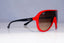 RAY-BAN Mens Designer Sunglasses Red Shield RB 4077 730/13 19147
