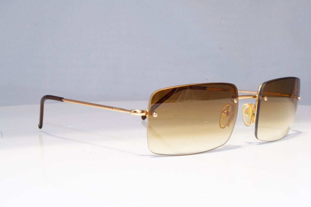 GUCCI Mens Vintage 1990 Designer Sunglasses Gold Square GG 1653 T3J 20309