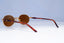 RAY-BAN Mens Womens Vintage 1990 Designer Sunglasses Gold Oval W2543 BRN 20317