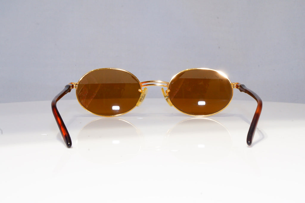 RAY-BAN Mens Womens Vintage 1990 Designer Sunglasses Gold Oval W2543 BRN 20317