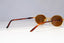 RAY-BAN Mens Womens Vintage 1990 Designer Sunglasses Gold Oval W2543 BRN 20317