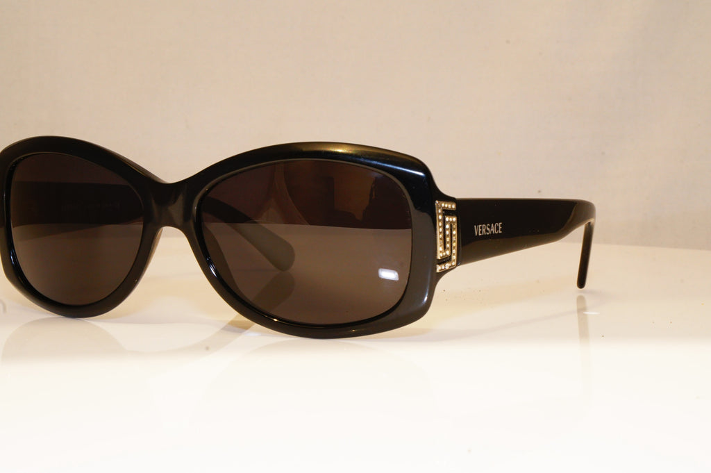 VERSACE Womens Diamante Designer Sunglasses Black Butterfly 4046-B GB1/87 17110