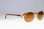 RAY-BAN Mens Womens Vintage 1990 Designer Sunglasses Gold Oval W2543 BRN 20317
