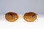 RAY-BAN Mens Womens Vintage 1990 Designer Sunglasses Gold Oval W2543 BRN 20317