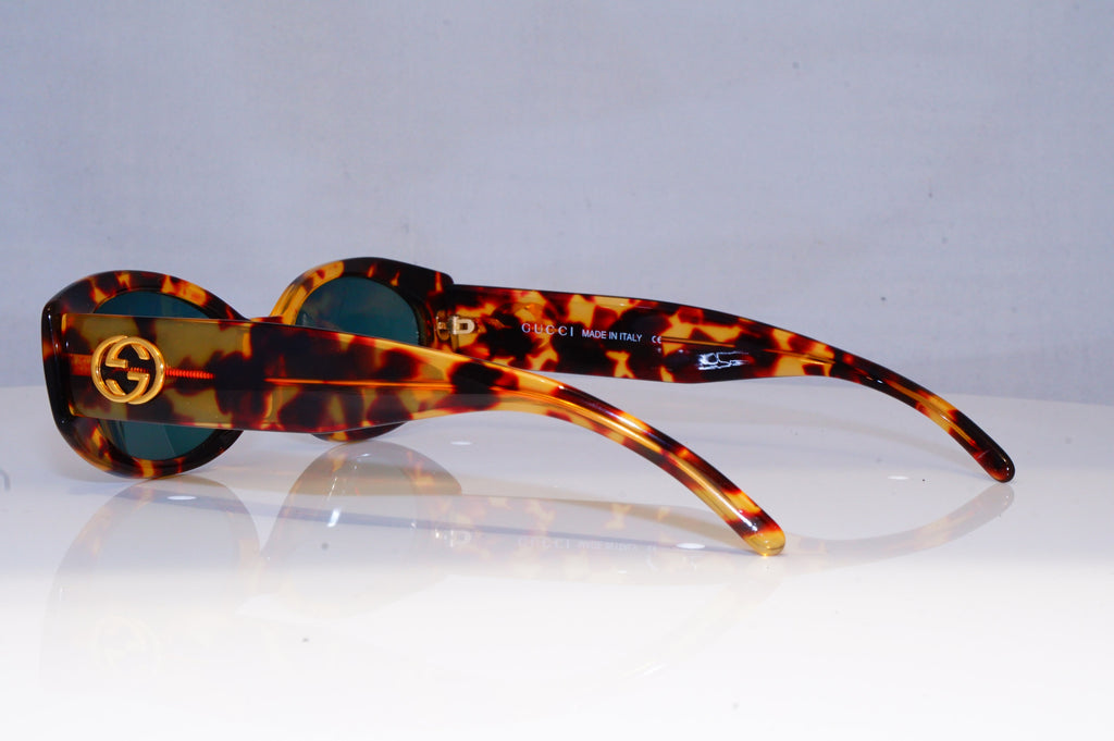 GUCCI Womens Vintage Designer Sunglasses Brown Rectangle GG 2196 02Y 19141