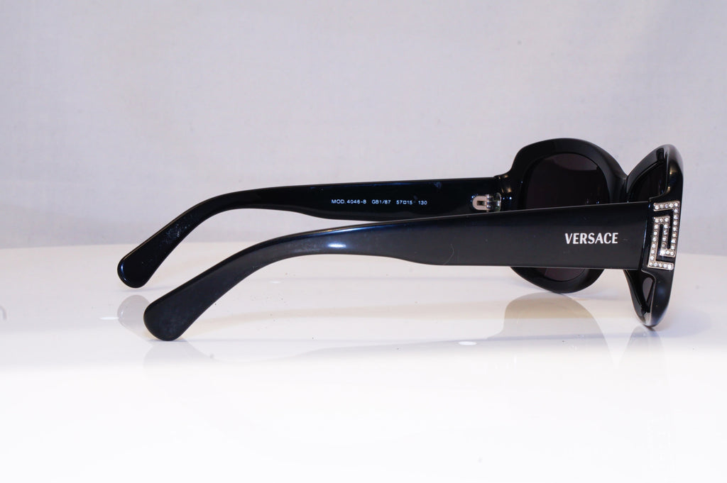 VERSACE Womens Diamante Designer Sunglasses Black Butterfly 4046-B GB1/87 17110