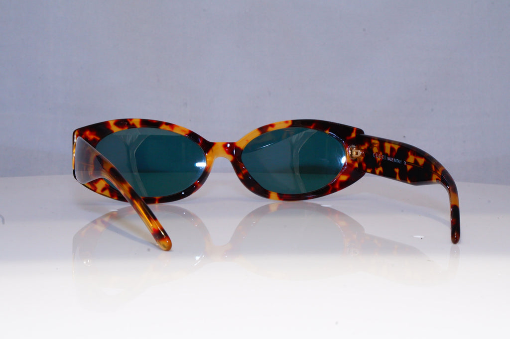 GUCCI Womens Vintage Designer Sunglasses Brown Rectangle GG 2196 02Y 19141
