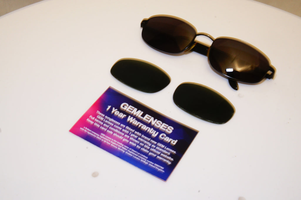 GIORGIO ARMANI Mens Vintage 1990 Designer Sunglasses Black Square 1511 706 16985