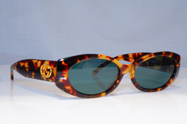 GUCCI Womens Vintage Designer Sunglasses Brown Rectangle GG 2196 02Y 19141