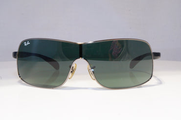 RAY-BAN Mens Designer Sunglasses Black Shield RB 3244 004/71 20300