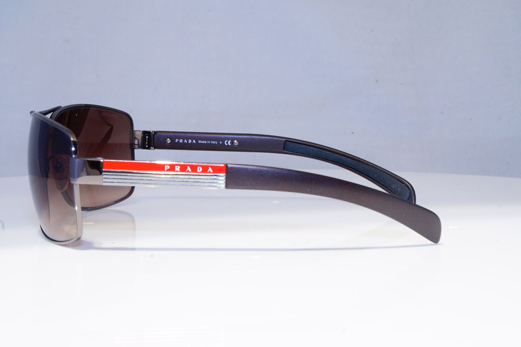 PRADA Mens Designer Sunglasses Brown Rectangle SPS 54I 5AV-6S1 20303