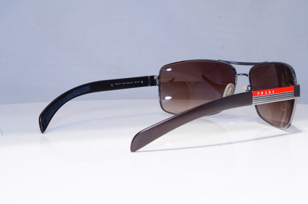 PRADA Mens Designer Sunglasses Brown Rectangle SPS 54I 5AV-6S1 20303