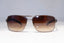PRADA Mens Designer Sunglasses Brown Rectangle SPS 54I 5AV-6S1 20303