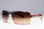 PRADA Mens Designer Sunglasses Brown Rectangle SPS 54I 5AV-6S1 20303