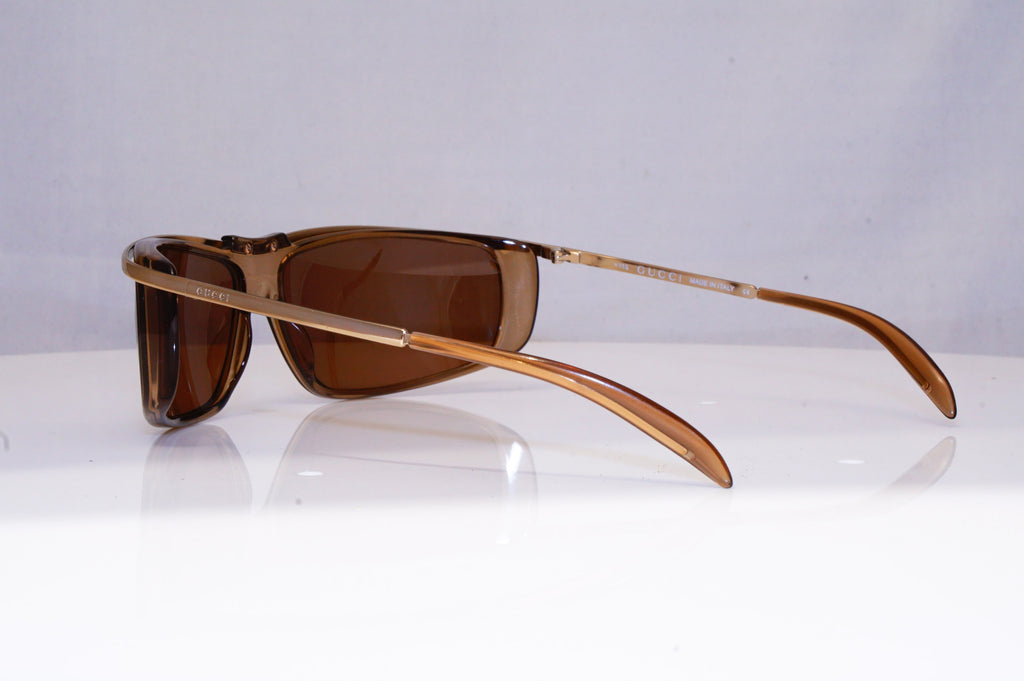 GUCCI Mens Vintage 1990 Designer Sunglasses Gold Wrap GG 1420 438 17453
