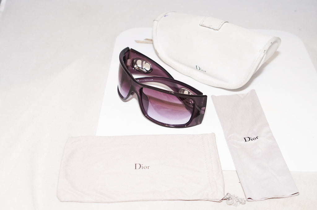 DIOR Vintage Womens Designer Sunglasses Mauve Wrap FLAVOUR 1 RPFLB 13537