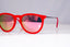 RAY-BAN Womens Mirror Designer Sunglasses Red VELVET ERIKA RB 4121 6076/6Q 16574