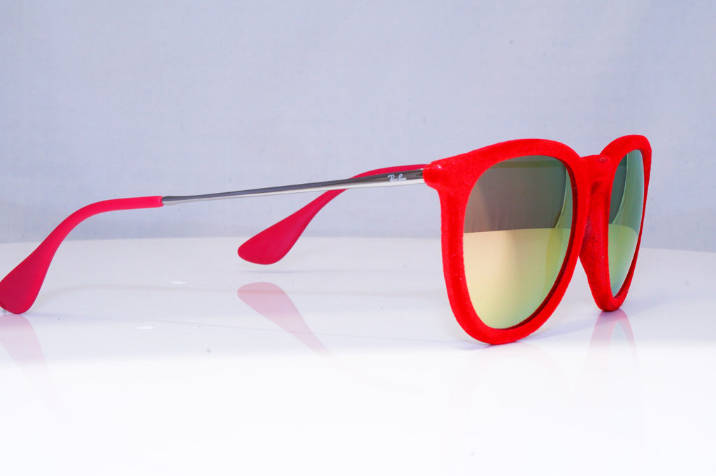 RAY-BAN Womens Mirror Designer Sunglasses Red VELVET ERIKA RB 4121 6076/6Q 16574