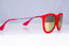 RAY-BAN Womens Mirror Designer Sunglasses Red VELVET ERIKA RB 4121 6076/6Q 16574