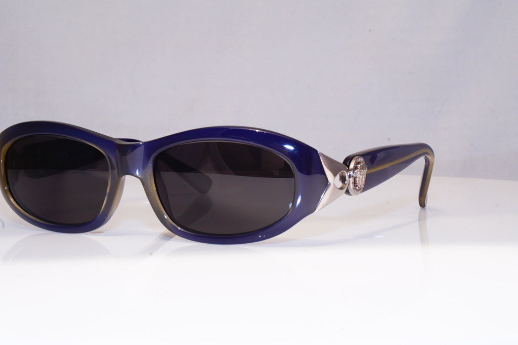 GIANNI VERSACE Mens Womens Unisex Vintage Designer Sunglasses Blue 366 723 17292