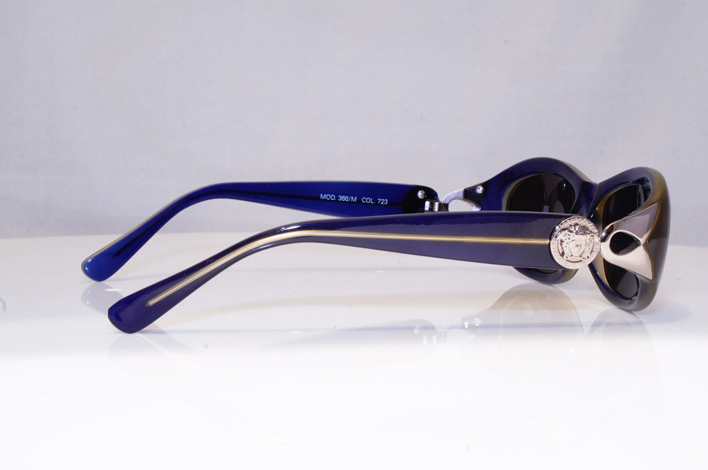 GIANNI VERSACE Mens Womens Unisex Vintage Designer Sunglasses Blue 366 723 17292